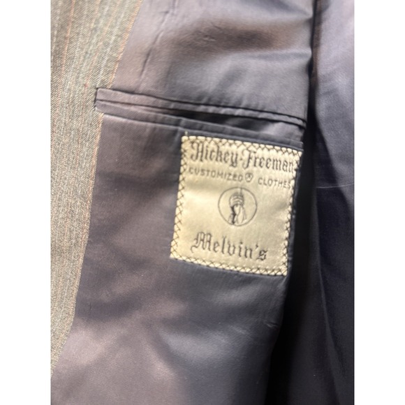 Hickey Freeman Mens Navy 100Wool Blazer Sport Coat Suit Jacket Size 42L Wedding - Picture 9 of 11